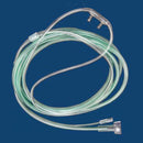 ETCO2 Nasal Sampling Cannula with O2 Delivery McKesson Pediatric Curved Prong / NonFlared Tip 7 Foot O2 Line