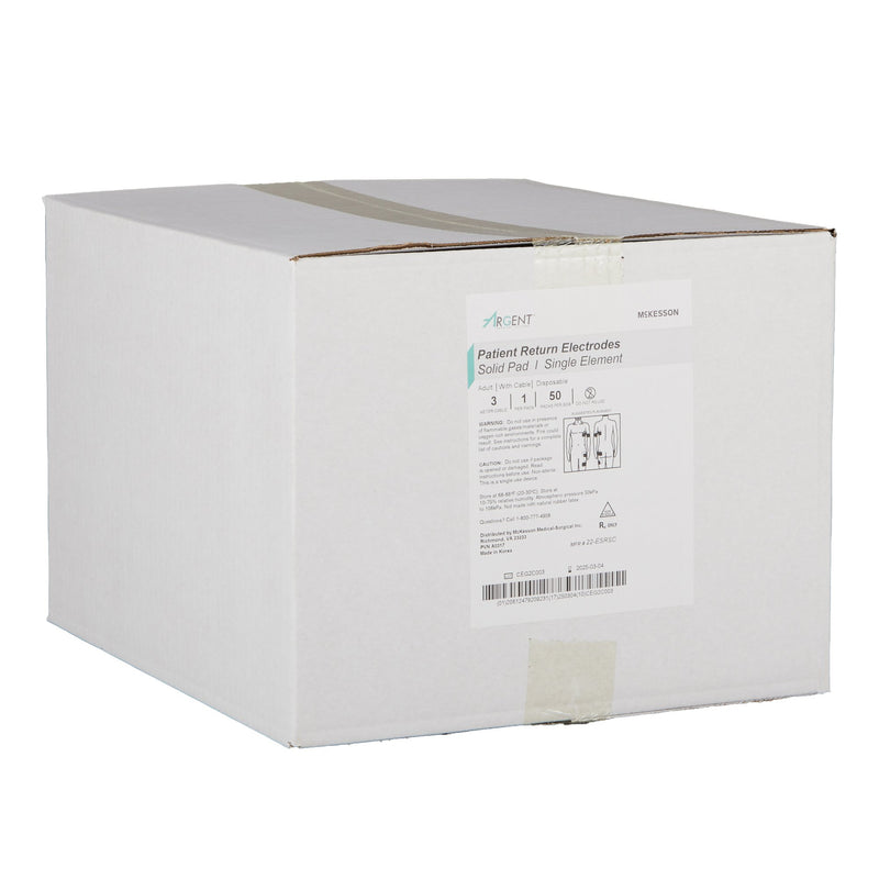 Patient Return Electrode McKesson Argent™ Single Corded