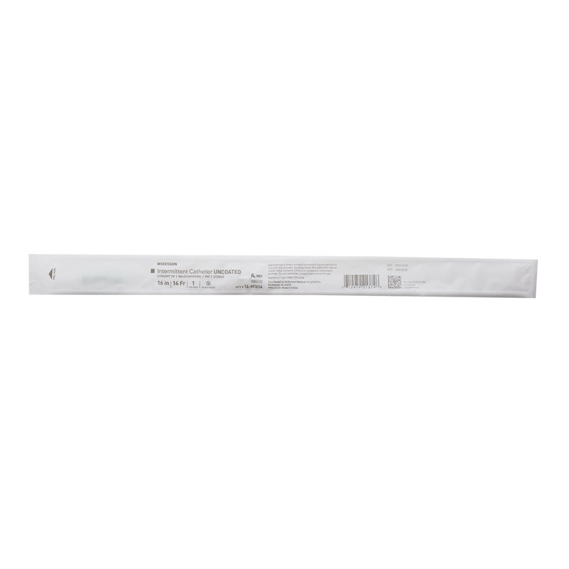 Urethral Catheter McKesson Straight Tip Uncoated PVC 14 Fr. 16 Inch