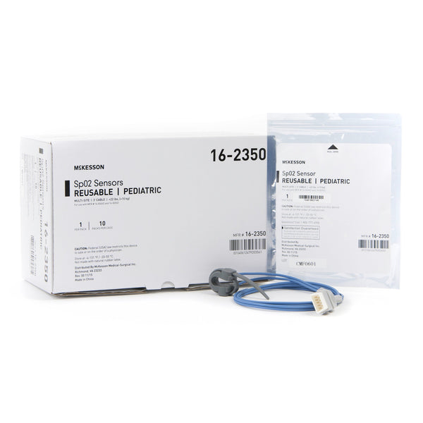SpO2 Sensor McKesson Multi-Site Pediatric Reusable 3 Foot Cord