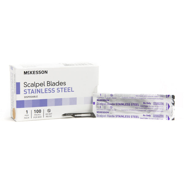 Surgical Blade McKesson Brand Stainless Steel No. 15 Sterile