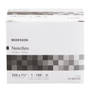Hypodermic Needle McKesson 1-1/2 Inch Length 22 Gauge Thin Wall Without Safety