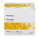 Hypodermic Needle McKesson 1 Inch Length 25 Gauge Thin Wall Without Safety