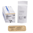 Absorbable Suture with Needle McKesson Chromic Gut P-13 3/8 Circle Precision Reverse Cutting Needle Size 4-0