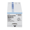Nonabsorbable Suture with Needle McKesson Silk C-13 3/8 Circle Reverse Cutting Needle Size 4-0 Braided