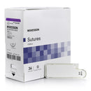 Absorbable Suture with Needle McKesson Polyglycolic Acid V-20 1/2 Circle Taper Point Needle Size 3-0 Braided