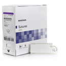 Absorbable Suture with Needle McKesson Polyglycolic Acid V-20 1/2 Circle Taper Point Needle Size 2-0 Braided