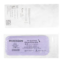 Absorbable Suture with Needle McKesson Polyglycolic Acid P-12 3/8 Circle Precision Reverse Cutting Needle Size 3-0 Braided