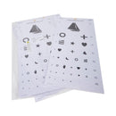 Preschool Eye Test Chart McKesson 20 Foot Distance Acuity Test