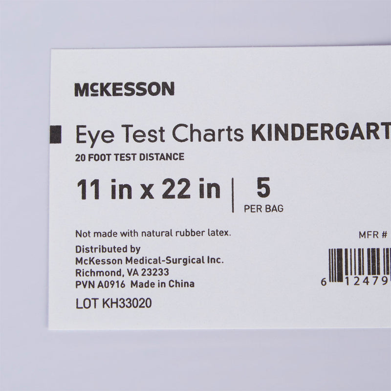 Preschool Eye Test Chart McKesson 20 Foot Distance Acuity Test