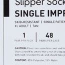 Slipper Socks McKesson Unisex Adult X-Large Single Tread Single Patient Use Tan