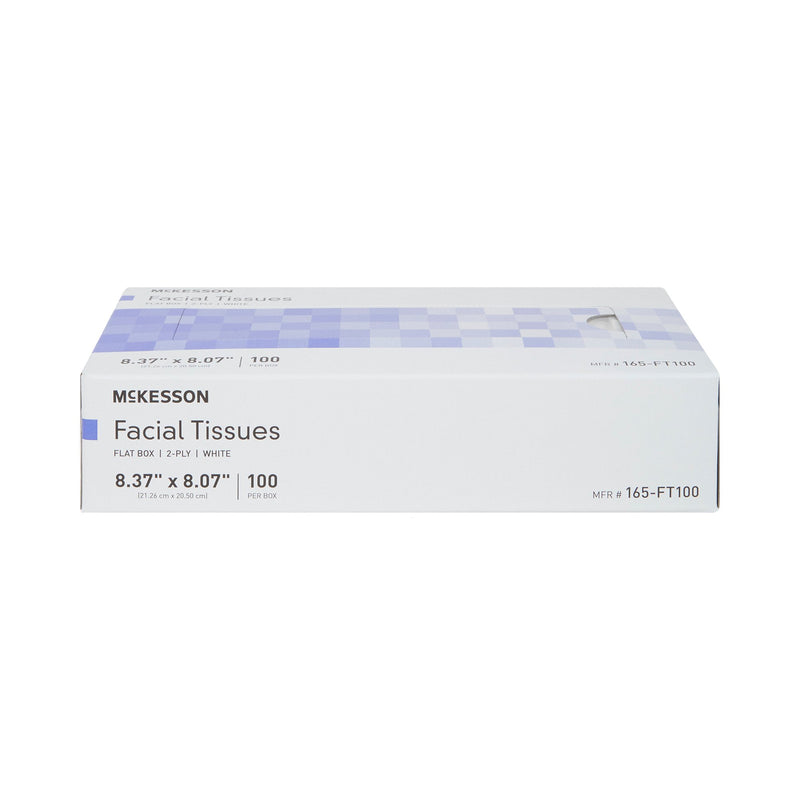 Facial Tissue McKesson White 8.37 X 8.07 Inch 100 Count