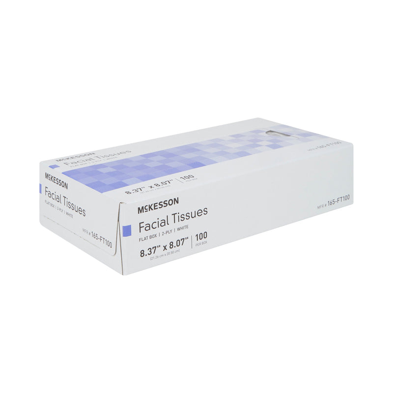 Facial Tissue McKesson White 8.37 X 8.07 Inch 100 Count