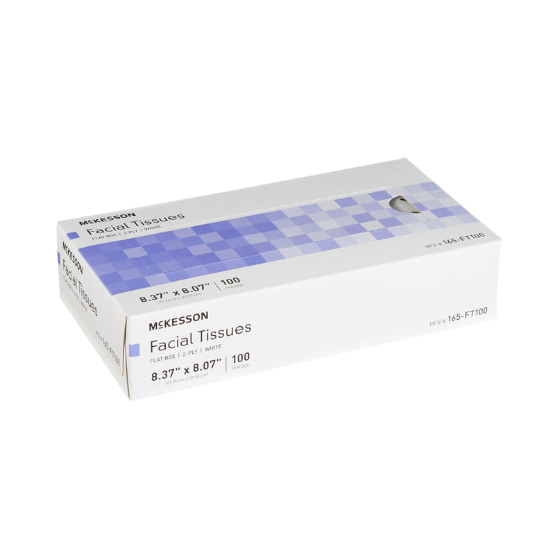 Facial Tissue McKesson White 8.37 X 8.07 Inch 100 Count