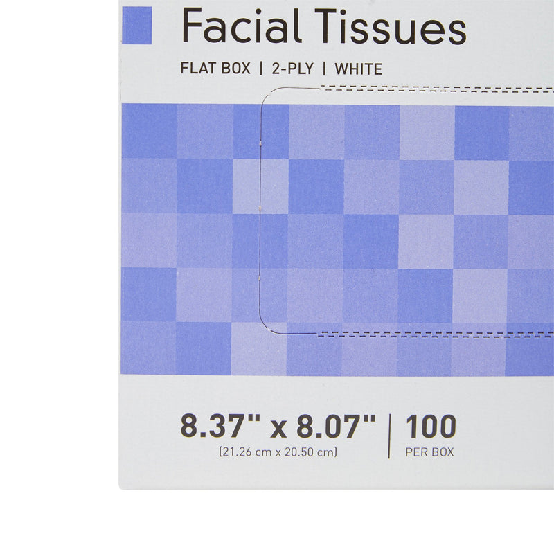 Facial Tissue McKesson White 8.37 X 8.07 Inch 100 Count