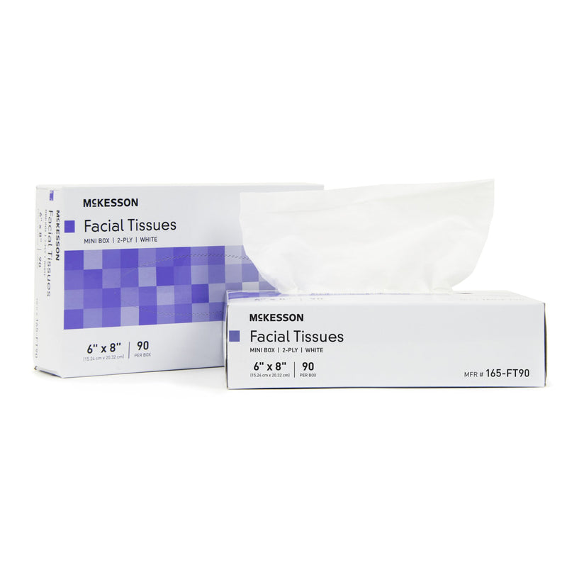 Facial Tissue McKesson White 6 X 8 Inch 90 Count