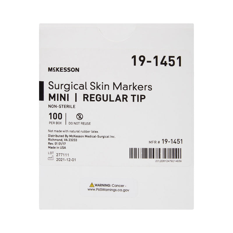 Skin Marker McKesson Prep-Resistant Gentian Violet Ink NonSterile Mini Regular Tip