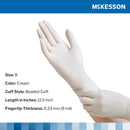 Surgical Glove McKesson Perry® Performance Plus Size 8 Sterile Latex Standard Cuff Length Smooth Cream Chemo Tested