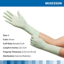 Surgical Glove McKesson Perry® Performance Plus Size 6 Sterile Polyisoprene Standard Cuff Length Smooth Green Chemo Tested