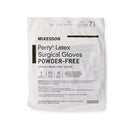 Surgical Glove McKesson Perry® Size 7.5 Sterile Latex Standard Cuff Length Smooth Brown Not Chemo Approved
