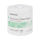 Toilet Tissue McKesson Premium White 2-Ply Standard Size Cored Roll 500 Sheets 4 X 4-1/2 Inch