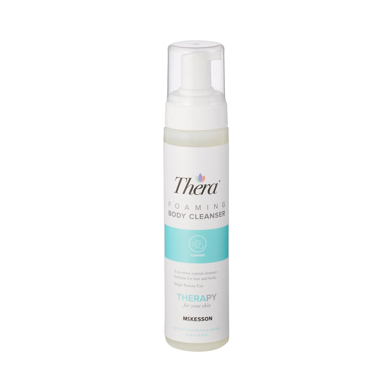 Rinse-Free Shampoo and Body Wash Thera® Foaming 9 oz. Pump Bottle Scented