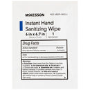 Hand Sanitizing Wipe McKesson 100 Count Ethyl Alcohol Wipe Individual Packet