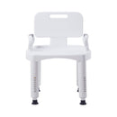 Bath Bench McKesson Removable Arms Plastic Frame Removable Backrest 21-1/4 Inch Seat Width 350 lbs. Weight Capacity