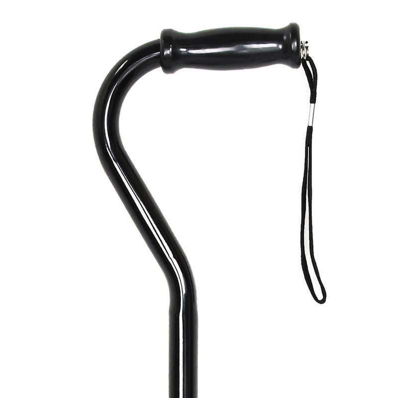 Offset Cane McKesson Steel 29-3/4 to 37-3/4 Inch Height Black