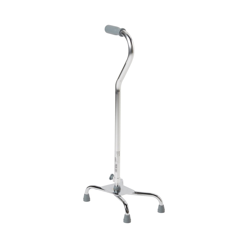 Large Base Quad Cane McKesson Steel 29 to 37-1/2 Inch Height Chrome
