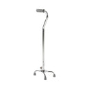Small Base Quad Cane McKesson Steel 30 to 39 Inch Height Chrome