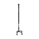 Small Base Quad Cane McKesson Steel 30 to 39 Inch Height Black