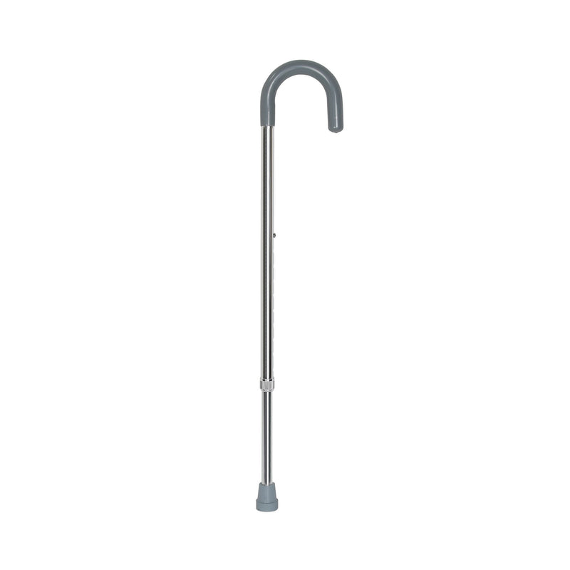 Round Handle Cane McKesson Aluminum 29-3/4 to 38-3/4 Inch Height Chrome