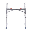 Dual Release Folding Walker Adjustable Height McKesson Aluminum Frame 350 lbs. Weight Capacity 25 to 32 Inch Height