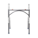 Bariatric Dual Release Folding Walker Adjustable Height McKesson Steel Frame 500 lbs. Weight Capacity 32-1/2 to 39 Inch Height