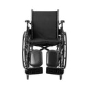 Lightweight Wheelchair McKesson Dual Axle Desk Length Arm Swing-Away Elevating Legrest Black Upholstery 16 Inch Seat Width Adult 300 lbs. Weight Capacity