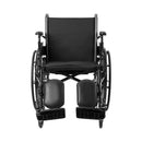 Lightweight Wheelchair McKesson Dual Axle Desk Length Arm Swing-Away Elevating Legrest Black Upholstery 18 Inch Seat Width Adult 300 lbs. Weight Capacity