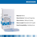 Exam Glove McKesson Confiderm® STR Medium Sterile Pair Nitrile Standard Cuff Length Textured Fingertips Blue Not Rated