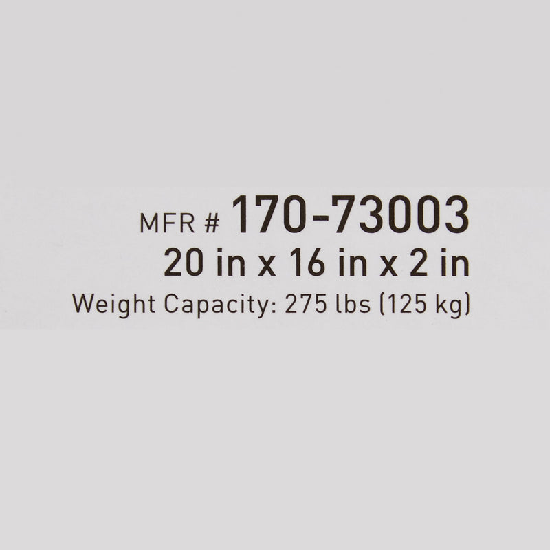 Seat Cushion McKesson 20 W X 16 L X 2 D Inch Foam / Gel