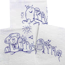 Procedure Towel McKesson 13 W X 18 L Inch White / Blue Cartoon Toes NonSterile