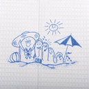 Procedure Towel McKesson 13 W X 18 L Inch White / Blue Cartoon Toes NonSterile