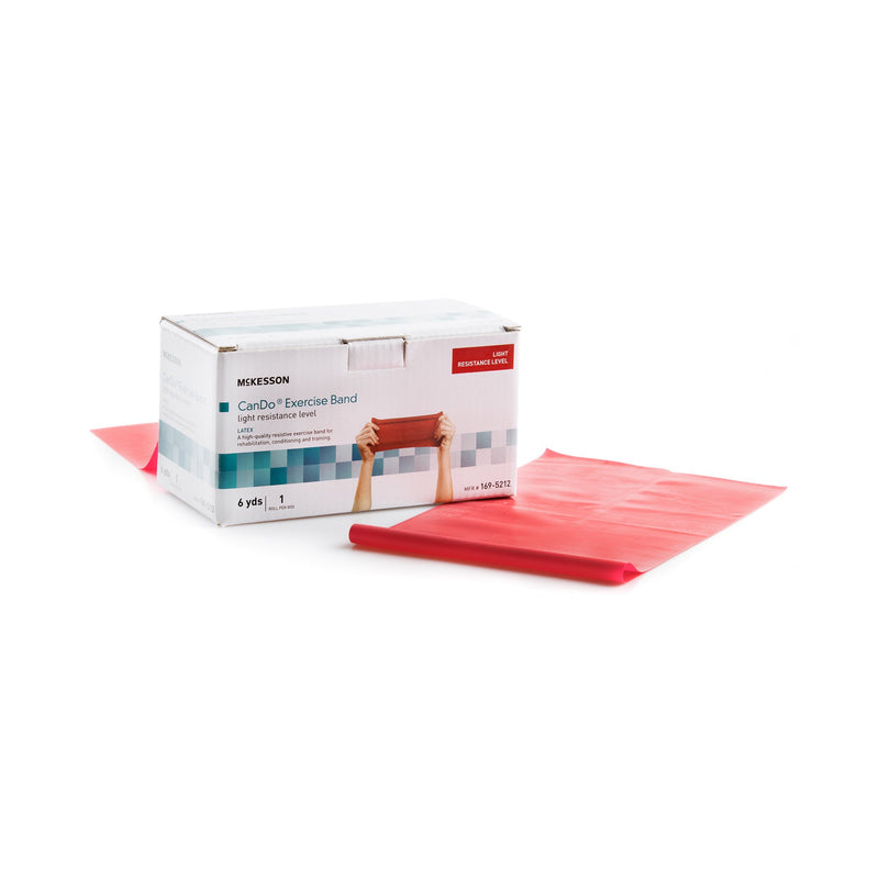 Exercise Resistance Band McKesson CanDo® Red 5 Inch X 6 Yard Light Resistance