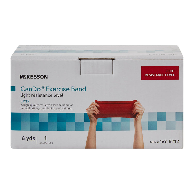 Exercise Resistance Band McKesson CanDo® Red 5 Inch X 6 Yard Light Resistance