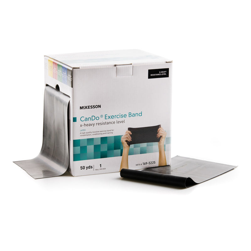 Exercise Resistance Band McKesson CanDo® Black 5 Inch X 50 Yard X-Heavy Resistance