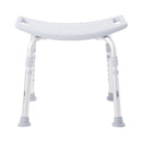 Bath Bench McKesson Without Arms Aluminum Frame Without Backrest 19-1/4 Inch Seat Width 300 lbs. Weight Capacity