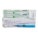 Safety Scalpel McKesson Prevent® B No. 11 Stainless Steel / Plastic Classic Grip Handle Sterile Disposable