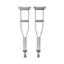 Underarm Crutches McKesson Pediatric 4 Foot to 4 Foot 6 Inch User Height Aluminum Frame 175 lbs. Weight Capacity