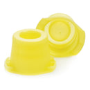 McKesson Tube Closure Polyethylene Snap Cap Yellow 12 mm / 13 mm / 16 mm (Universal) Fits Most 12mm, 13mm and 16mm Evacuated Glass Blood Collection Tubes and Plastic Test Tubes NonSterile