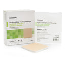 Foam Dressing McKesson 4 X 4 Inch Without Border Film Backing Silicone Gel Adhesive Square Sterile