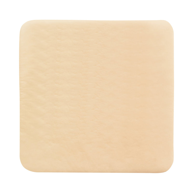 Thin Foam Dressing McKesson Lite 6 X 6 Inch Without Border Film Backing Silicone Gel Adhesive Square Sterile